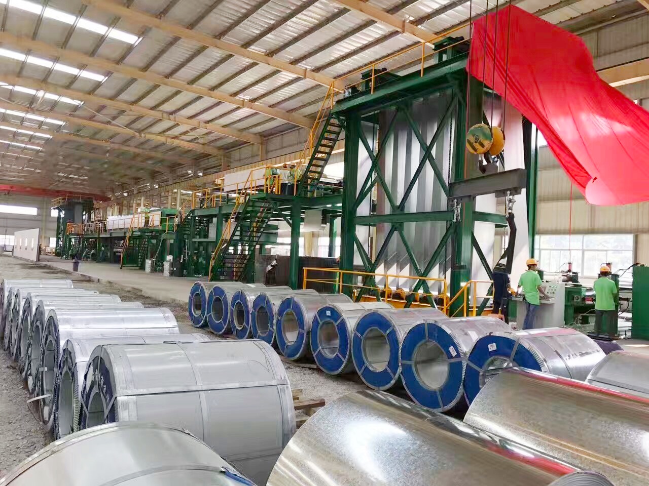 彩涂板、鍍鋅板生產線電氣控制系統